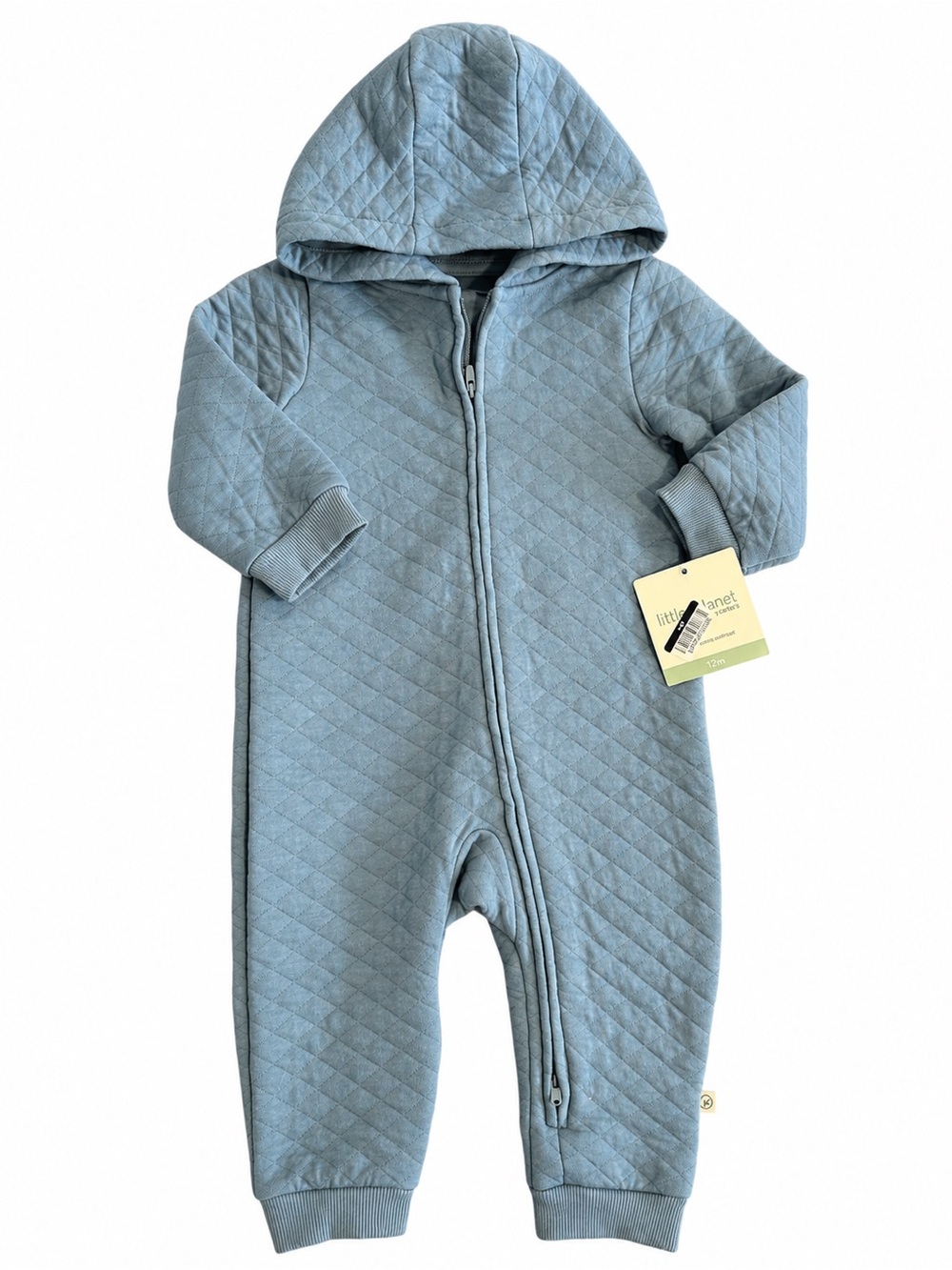 Little Planet Carter’s 12M Organic Cotton Quilted Hooded Jumpsuit NWT